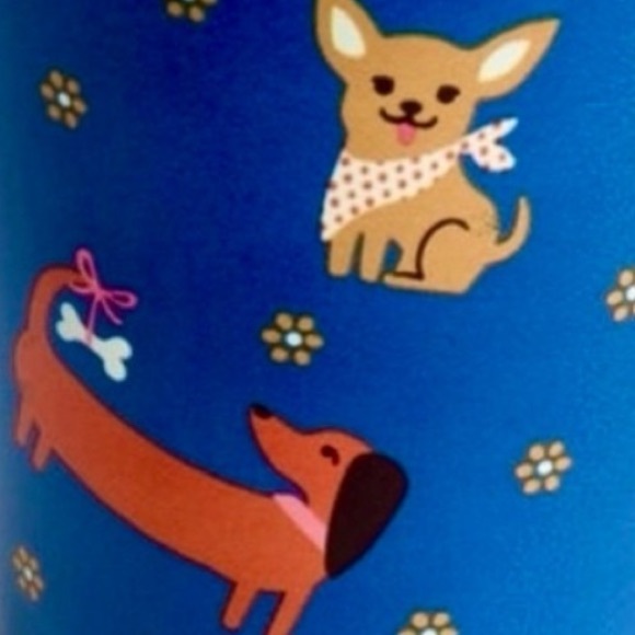 Vera Bradley Blue Dog Bark Park 24 oz Acrylic Tumbler with Top and Straw NWT - Picture 2 of 7